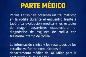 厄瓜多尔官方：埃斯图皮尼安膝关节扭伤＋损伤，检查结果已给米兰